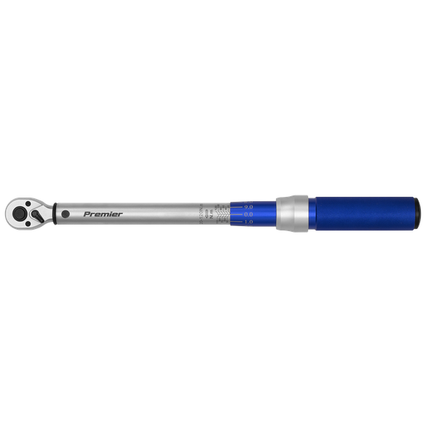 Torque Wrench Micrometer Style 3/8"Sq Drive 20-120Nm - Calibrated | Flip reverse Chrome Vanadium steel ratchet head with smooth action mechanism. | toolforce.ie