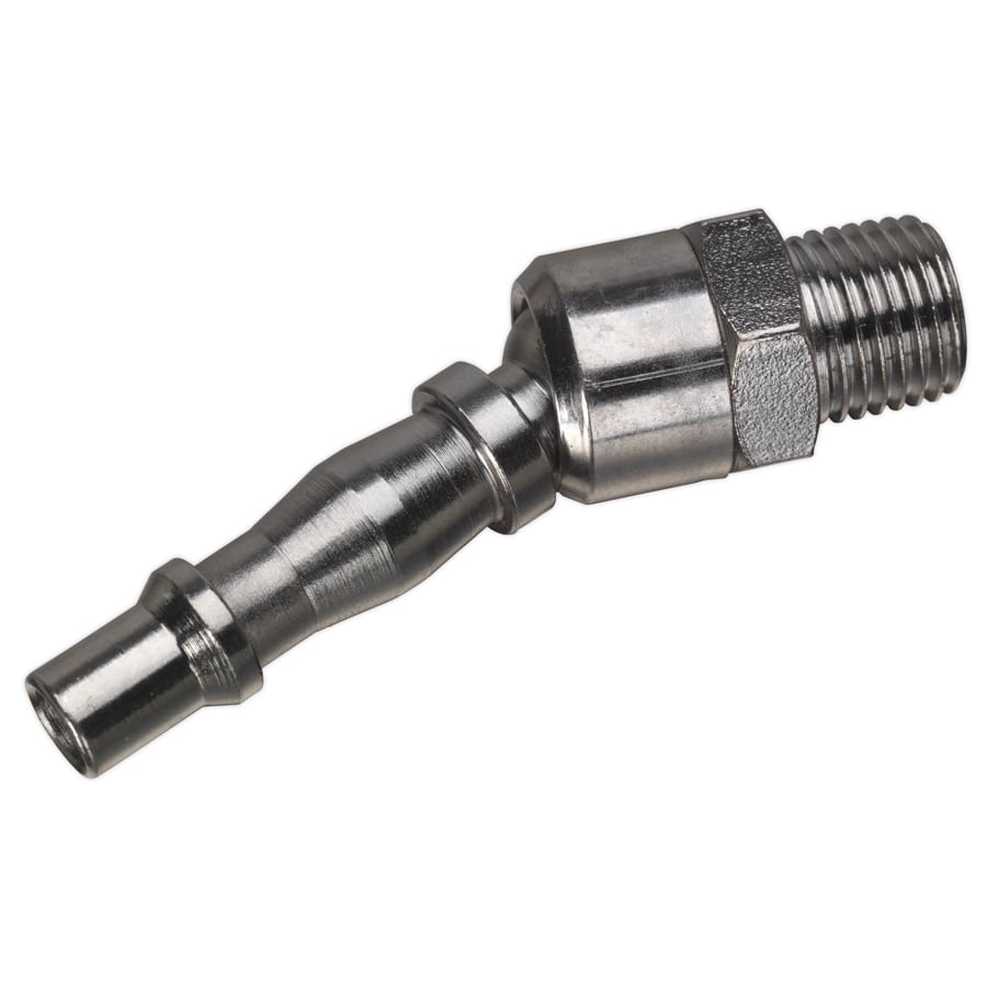 Sealey Screwed Swivel Adaptor Male 1/4" BSPT ACX90 | Swivel adaptor allows for greater freedom of movement when connected to an air line. | toolforce.ie