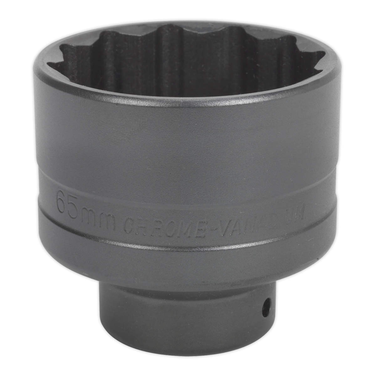 Sealey Impact Socket 65mm 12-Point 3/4"Sq Drive SX0150 | Malleable steel makes these sockets suitable for use with either hand ratchet wrenches or air impact wrenches. | toolforce.ie