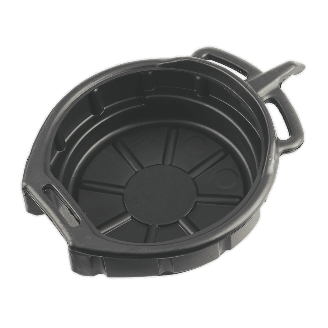 SEALEY OIL DRAIN PAN 17L | Suitable for both DIY and Professional use | Ideal for removing oil, antifreeze, transmission fluids | Built in Anti-splash lip | toolforce.ie