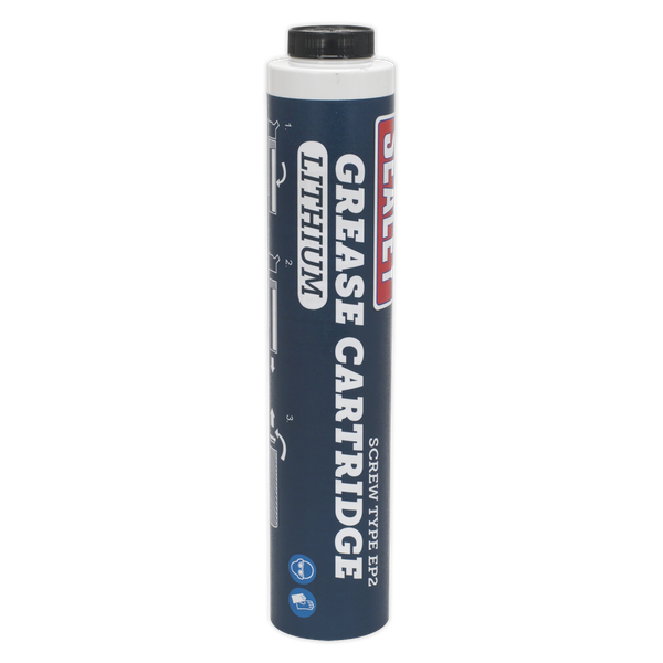 Screw-Type EP2 Lithium Grease Cartridge 400g | Screw-type multipurpose EP2 Lithium grease cartridge suitable for use with Model No's AK4403, AK52 & AK53 Grease Guns. | toolforce.ie