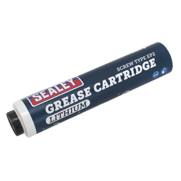 Sealey Screw Type EP2 Lithium Grease Cartridge 400g SCS107