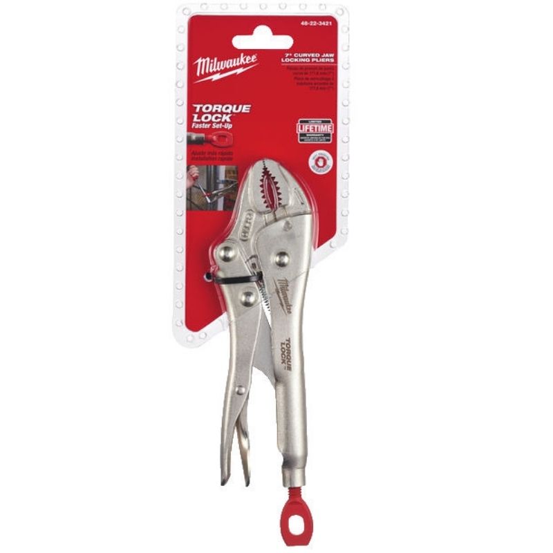 Faster set up and easy release when clamping flat and round material.