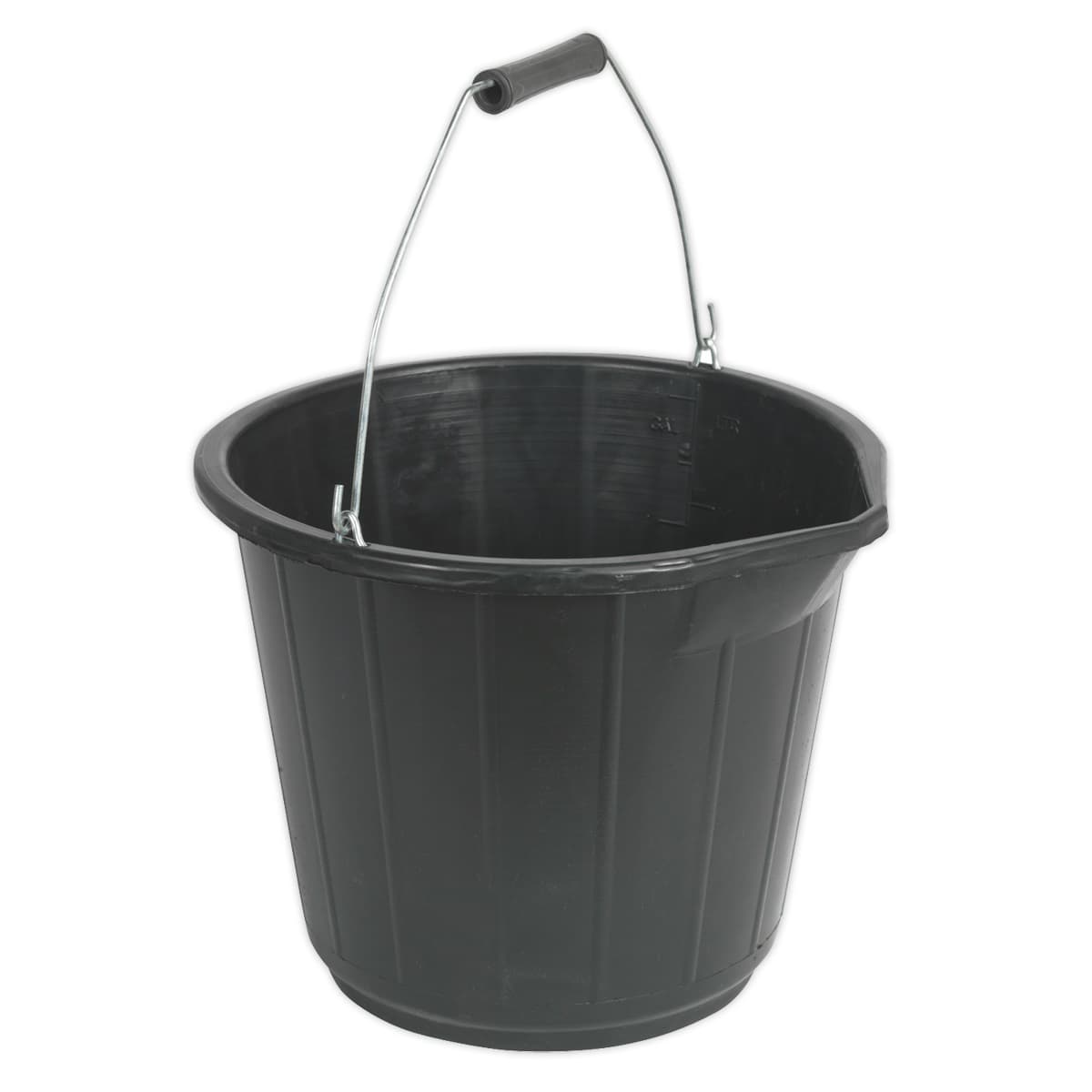 Bucket 14L - Composite | Manufactured from highly durable thick walled polypropylene with pouring spout. | toolforce.ie