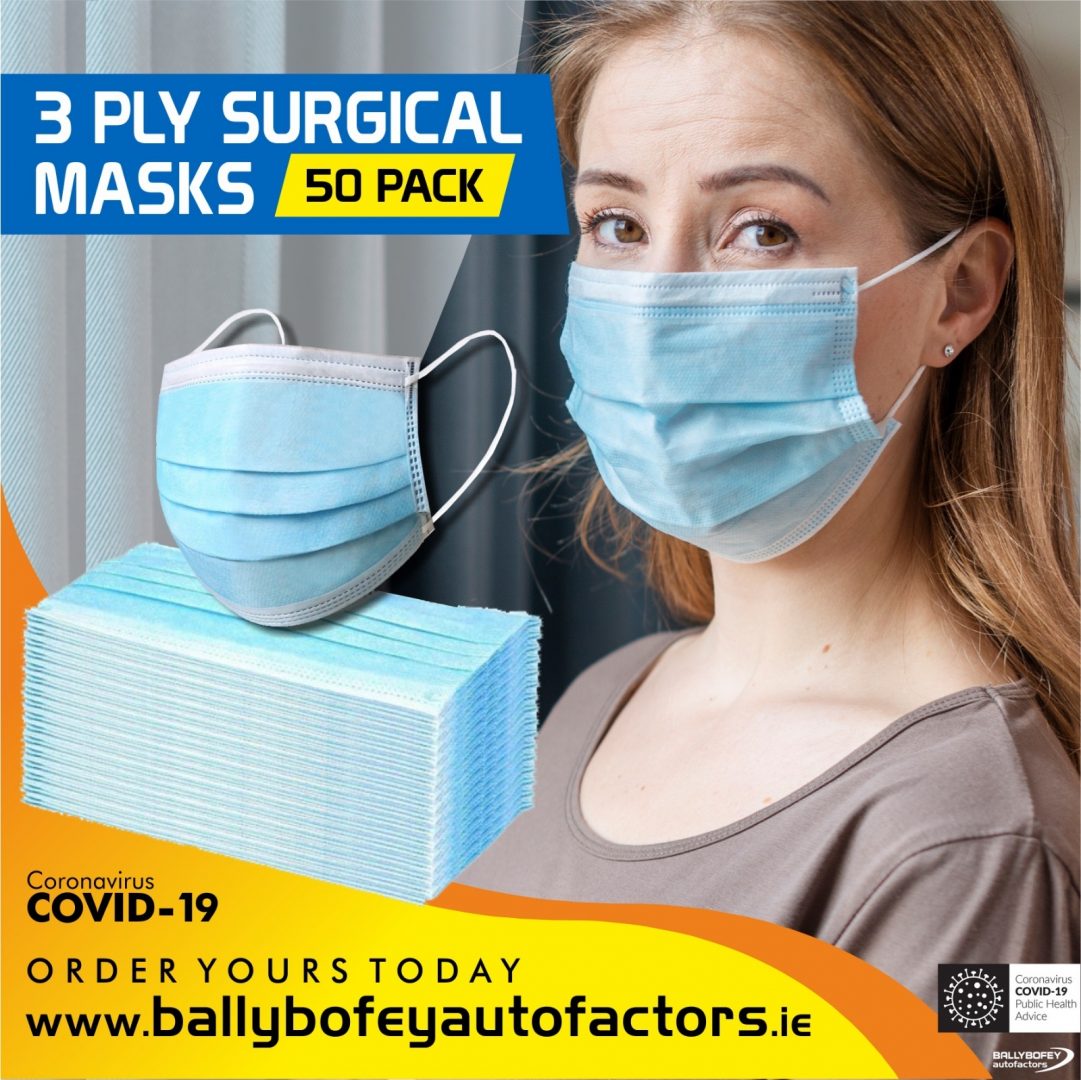 3 Ply Surgical Face Masks 50 Piece ToolForce
