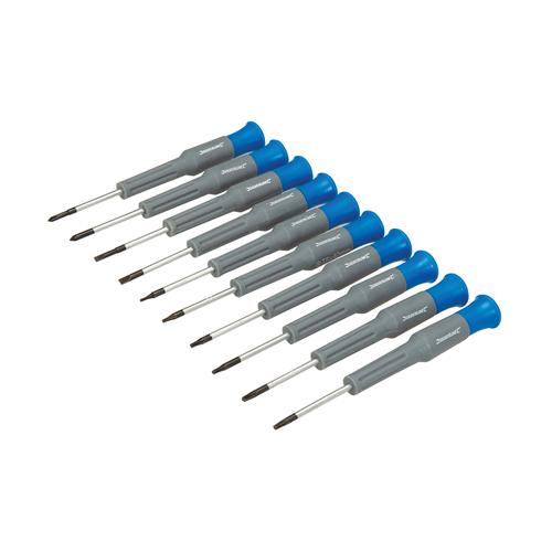 Silverline Soft-Grip Screwdriver Set 18pce 633940 | Pozidriv: PZ3 x 150, PZ2 x 100, PZ1 x 75, PZ2 x 38mm. | toolforce.ie