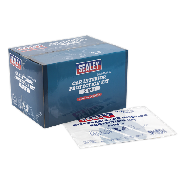 Sealey 5 in 1 Disposable Car Interior Protection Hygiene Kit 50 Kits | toolforce.ie