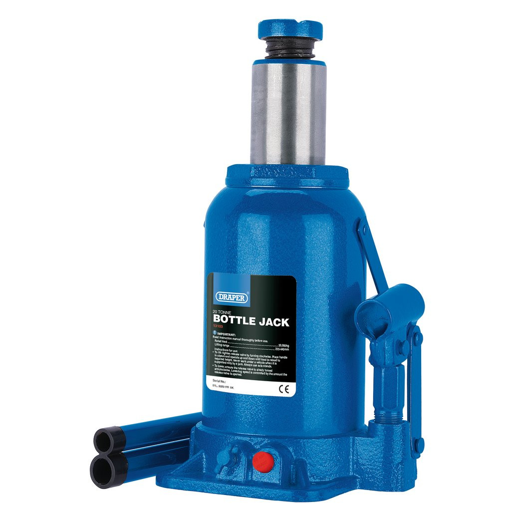 Draper Hydraulic Bottle Jack, 20 Tonne 13103