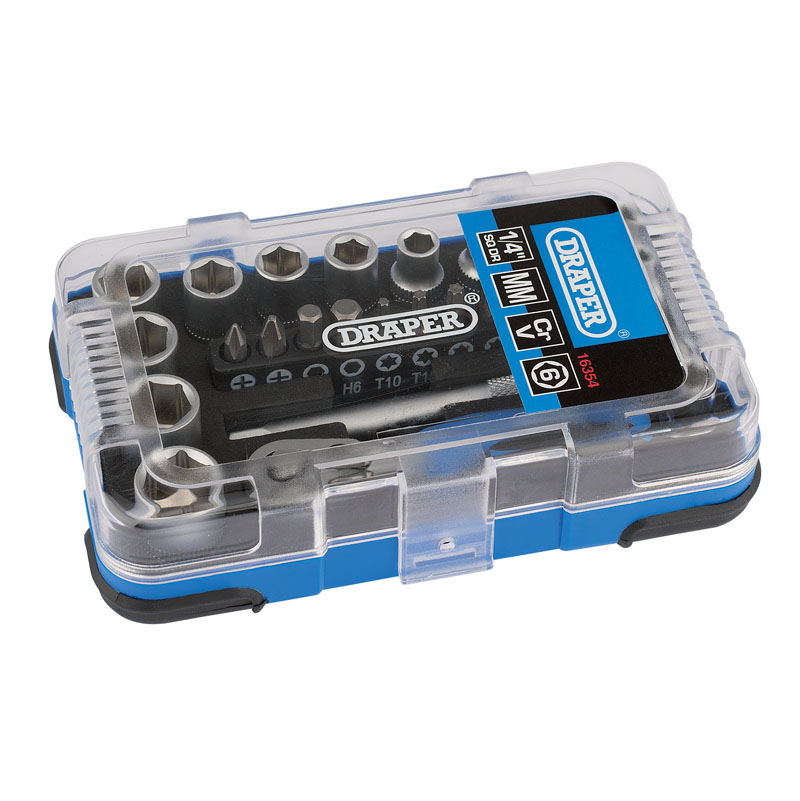 Draper Metric Socket Set, 1/4" Sq. Dr. (25 Piece) (BD25M)