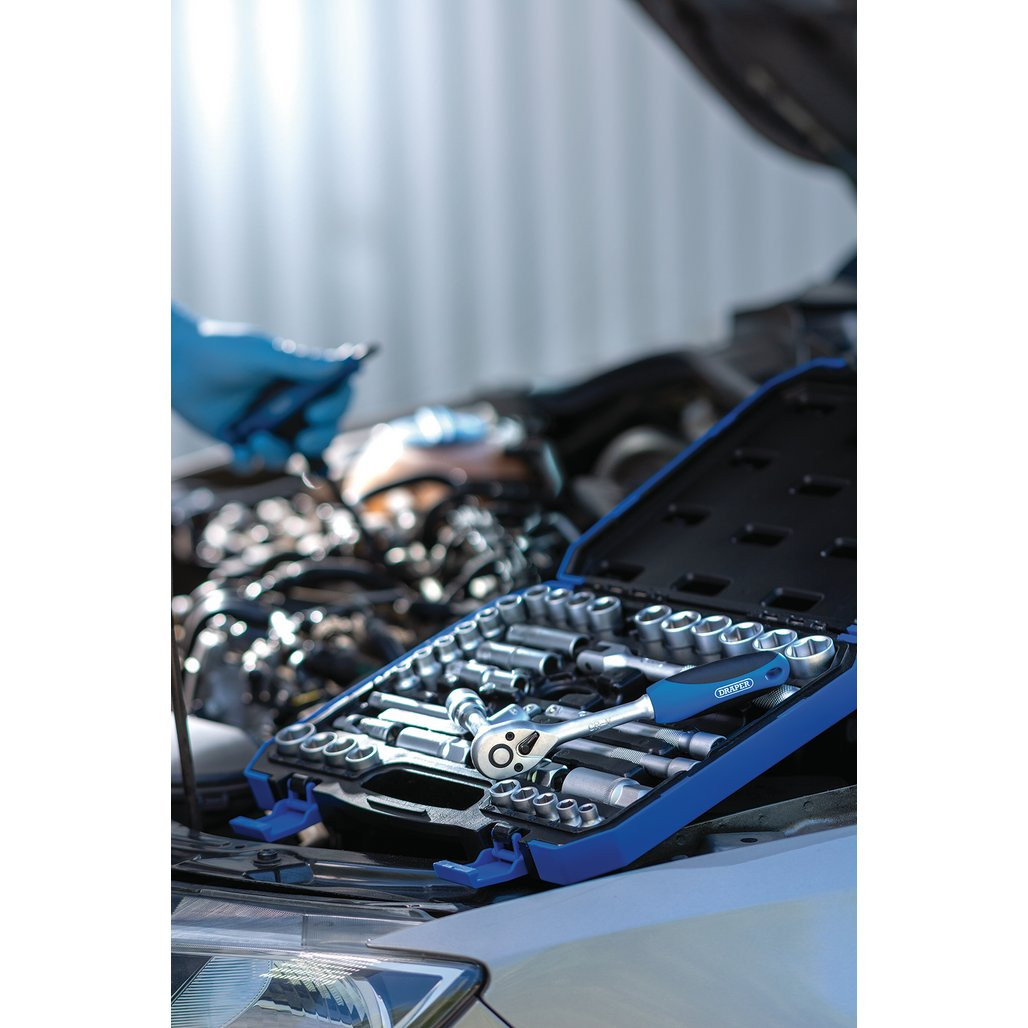 Draper Combined MM/AF Socket Set, 3/8" Sq. Dr. (39 Piece) 16361