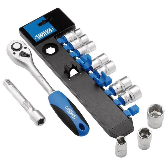 10 x Socket: 10, 13, 14, 15, 16, 17, 18, 19, 21, 24mm