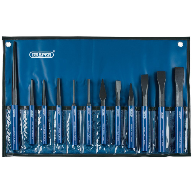 Includes cold chisels, taper punch, parallel pin punches, parallel taper pin punches, centre punch, point chisel and cross chisel