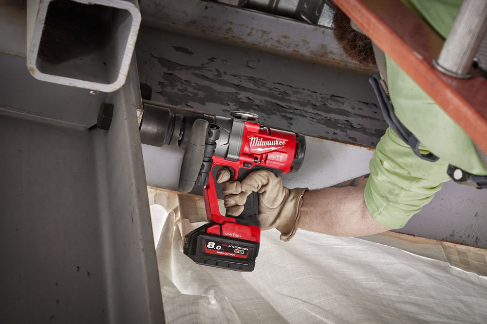 Cordless 18v battery power red wrench