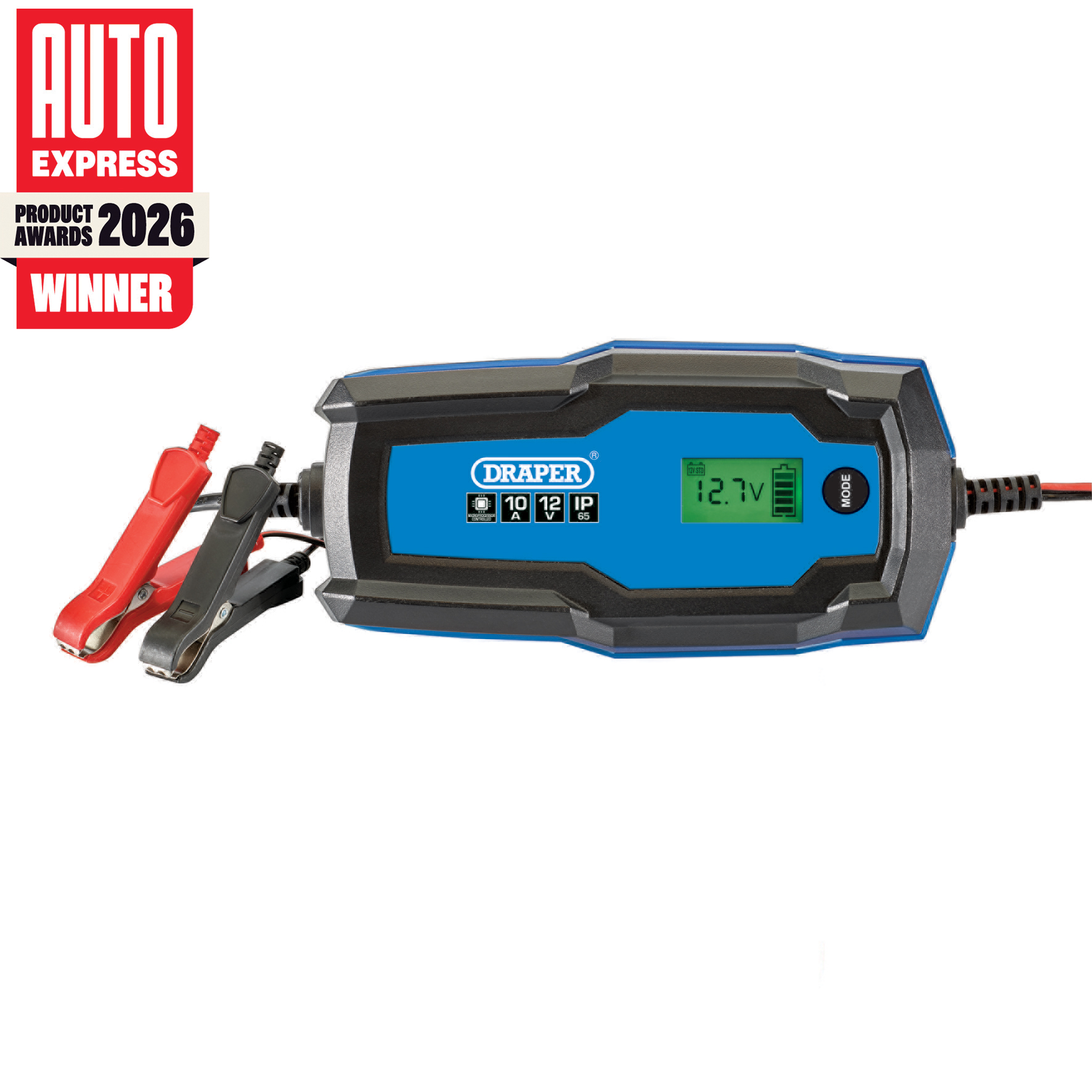 Draper 6/12V Smart Charger and Battery Maintainer 10A 53491