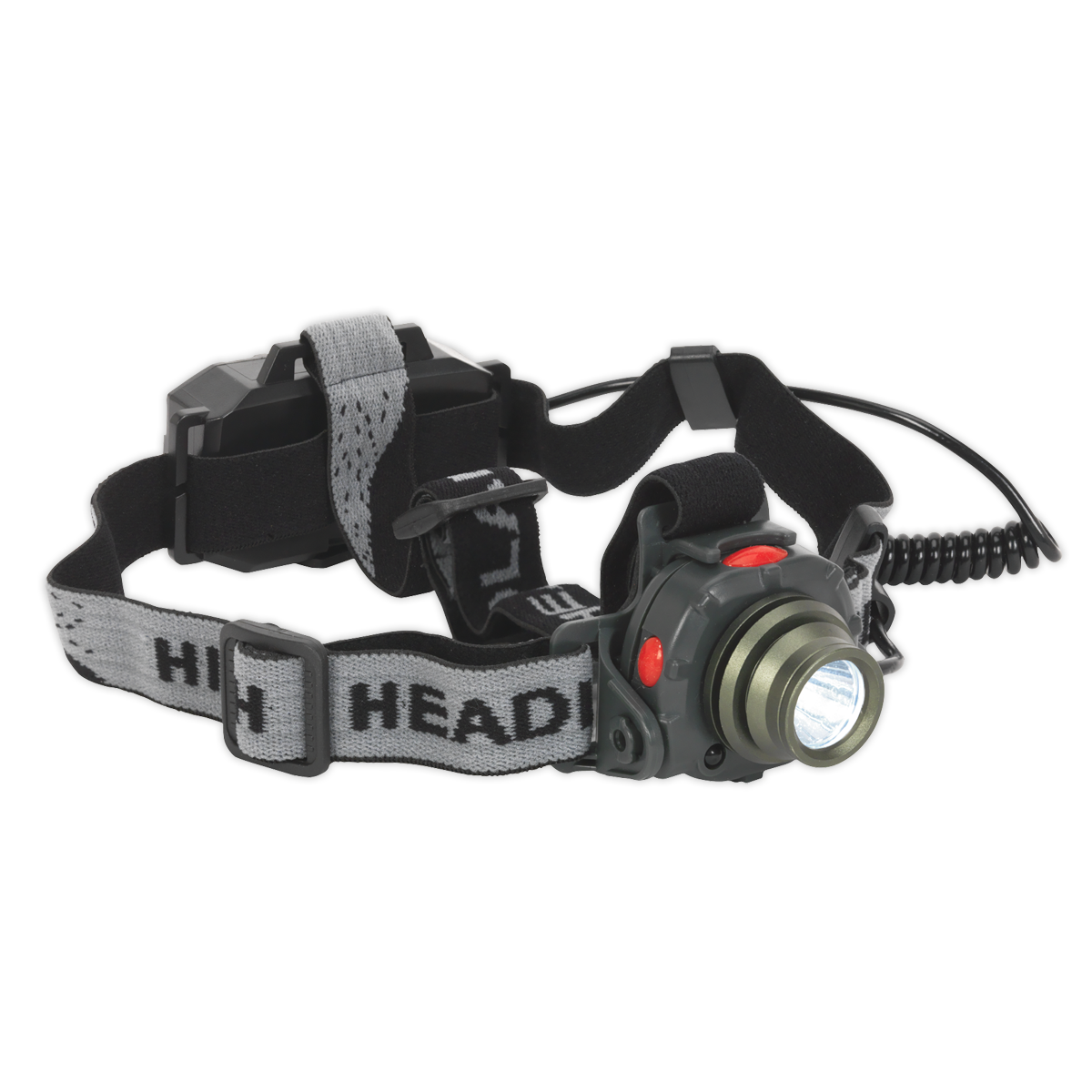 Head Torch 3W CREE LED Auto-Sensor Rechargeable | Hands-free 3W CREE XPE LED spotlight with adjustable inclination to direct light as required. | toolforce.ie
