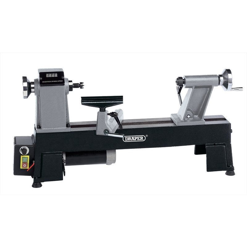 Draper Compact Digital Variable Speed Wood Lathe, 550W (WTL457)