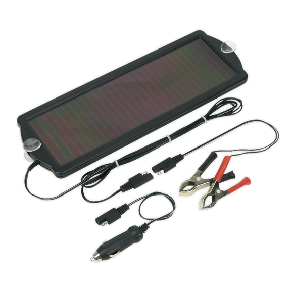 Sealey 12v 1.5W Solar Power Panel SPP01 | Ideal for batteries stored in boats and caravans and for batteries in vehicles in long-term storage. | toolforce.ie