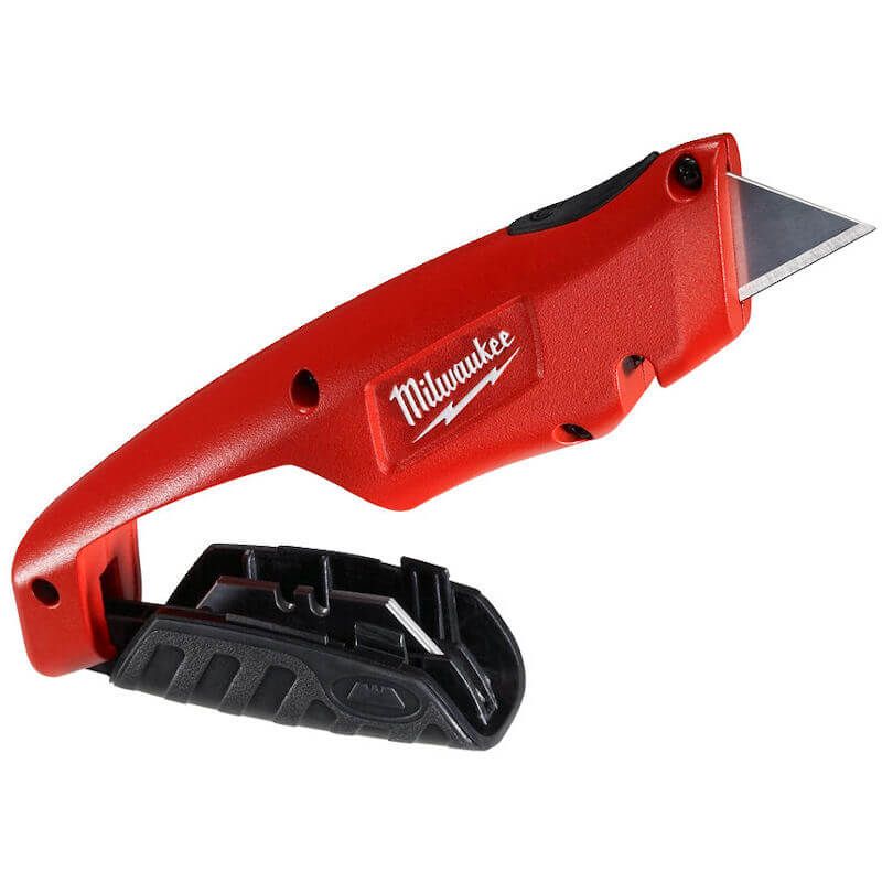 MILWAUKEE SIDE SLIDING UTILITY KNIFE 4932471359, Blade storage: Magnetic holder for storing 5 extra blades.