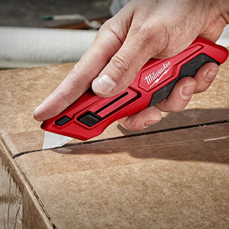 MILWAUKEE SIDE SLIDING UTILITY KNIFE 4932471359, Heavy Duty, Tool free blade change