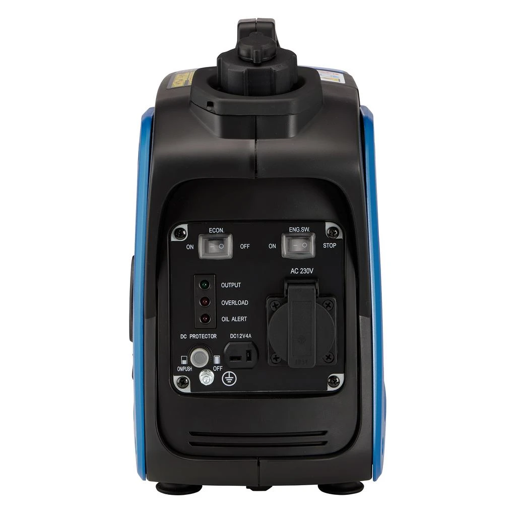 Draper 0.8kVA 700W Silent Petrol Inverter Generator  front panel view
