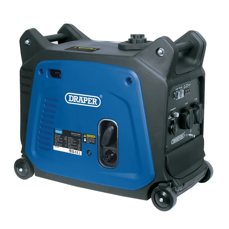 Draper 2.3kVA Petrol Inverter Generator 230V 95197
