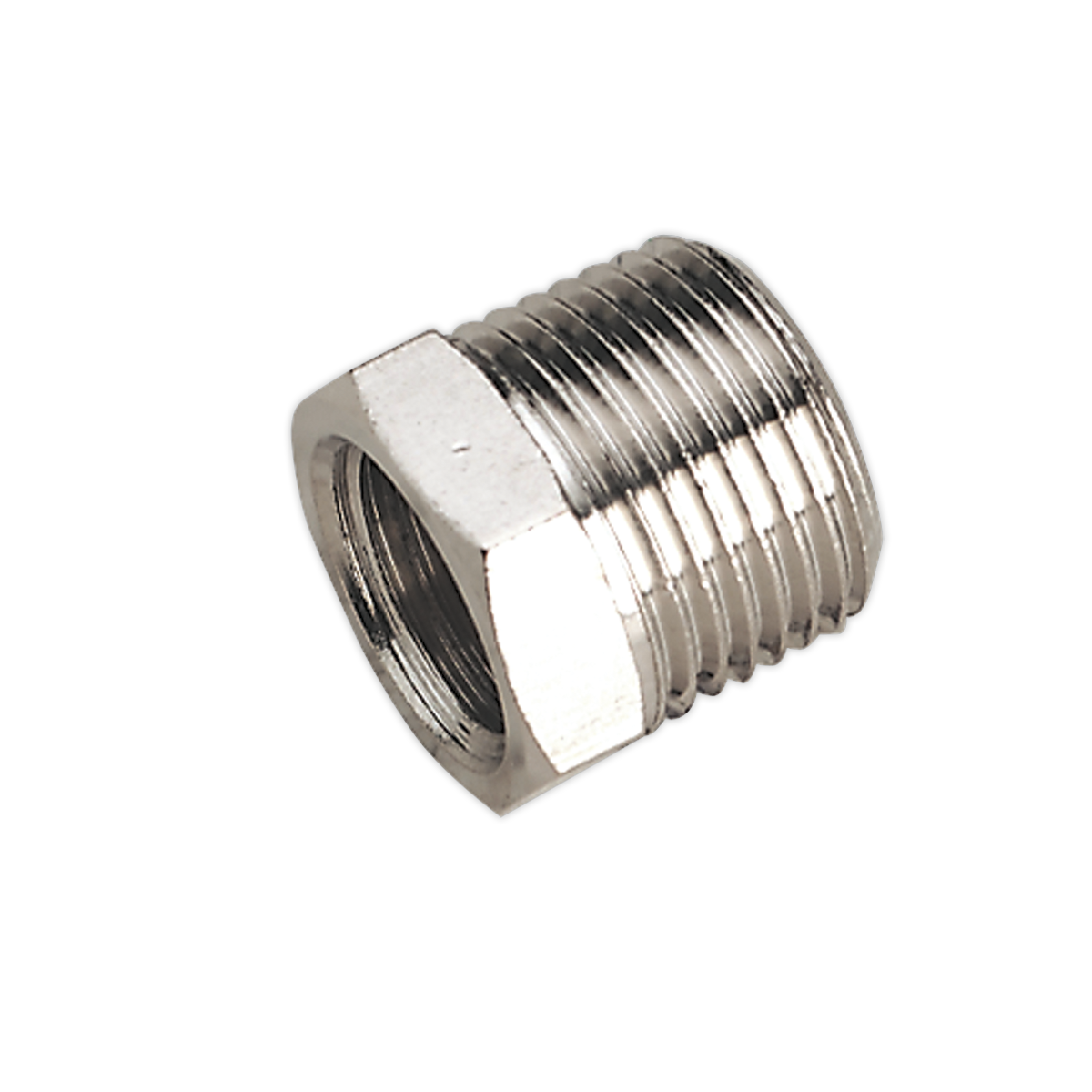Sealey Adaptor 3/8"BSPT Male to 1/4"BSP Female SA1/3814F | One of a range of fittings suitable for connecting air tools and components with different thread configurations. | toolforce.ie