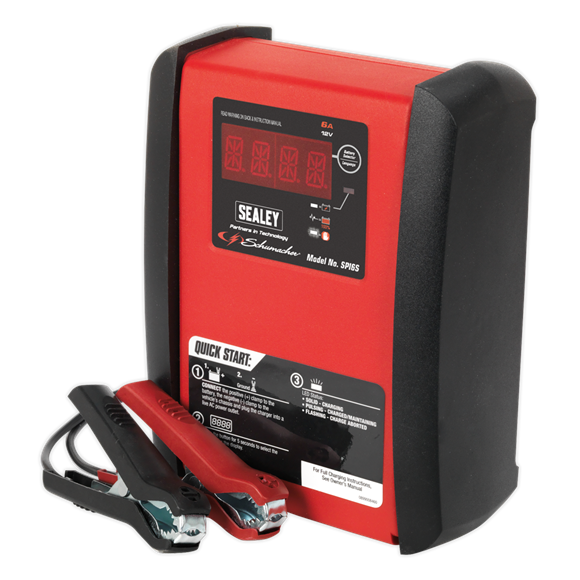 Schumacher® Intelligent Speed Charge Battery Charger 6A 12V | Fully automatic microprocessor controlled battery charger and maintainer, featuring patented Speed Charge technology. | toolforce.ie