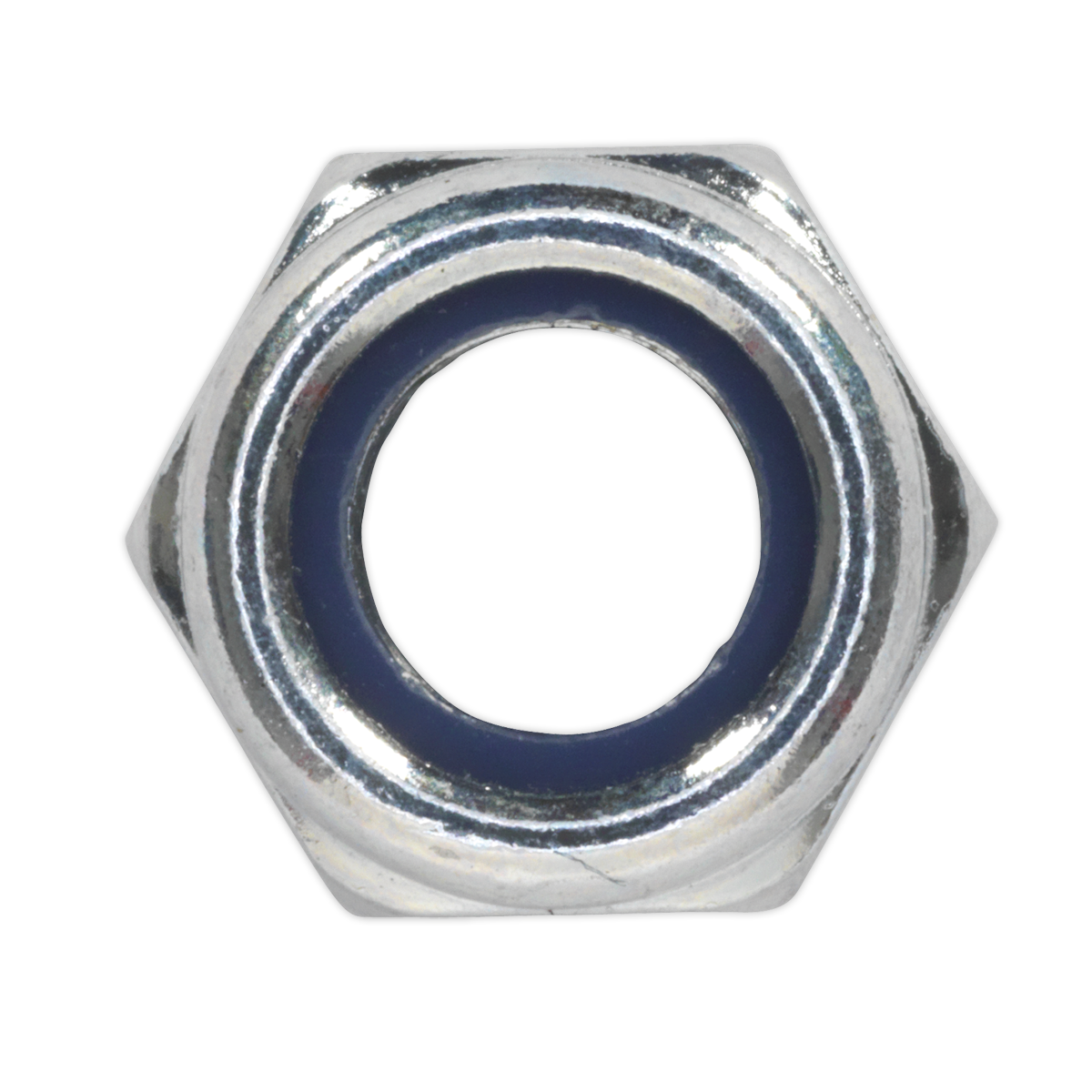 Sealey Nylon Locknut M8 Zinc Pack of 100 NLN8