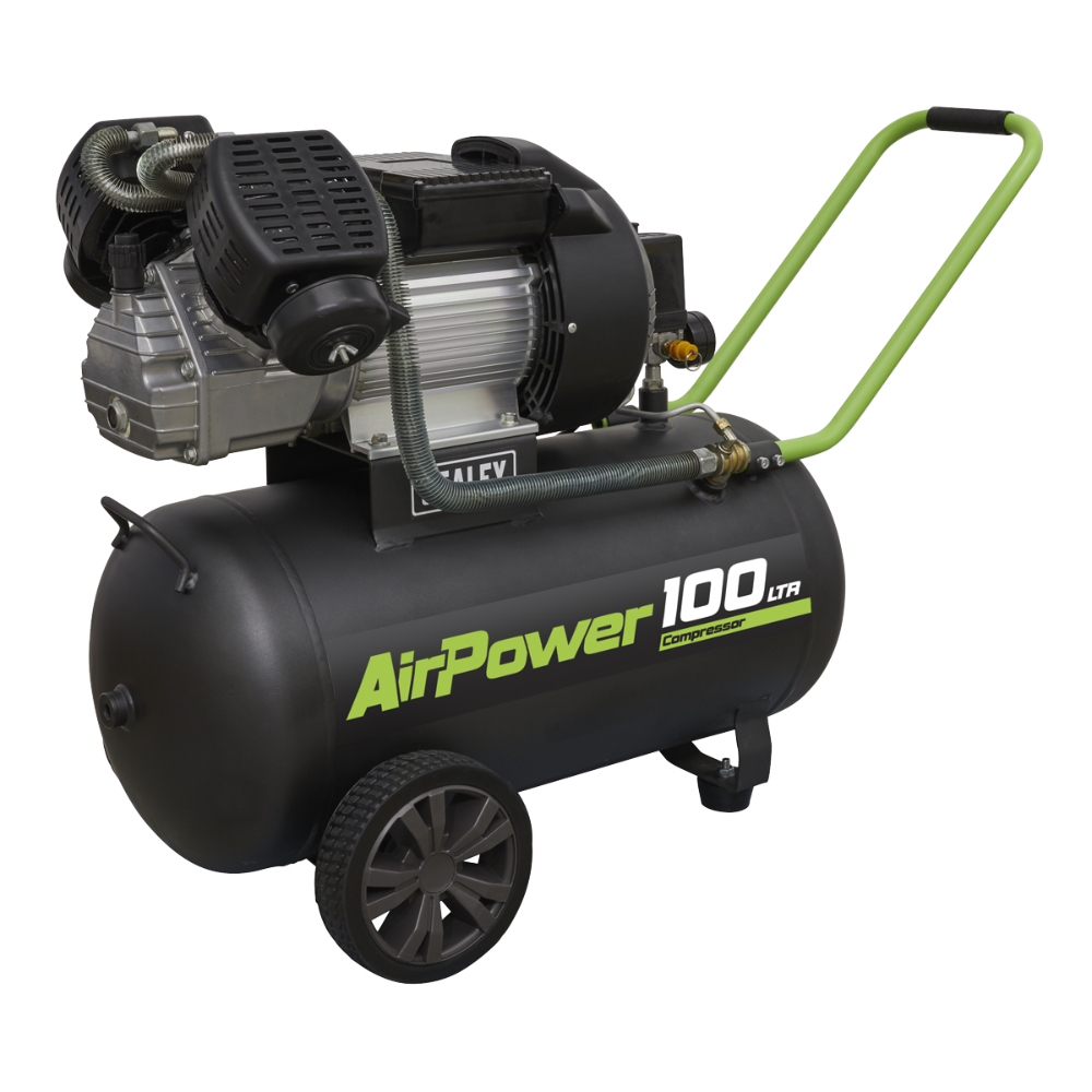 Sealey Air Compressor 100L V-Twin Direct Drive 3hp SAC10030VE