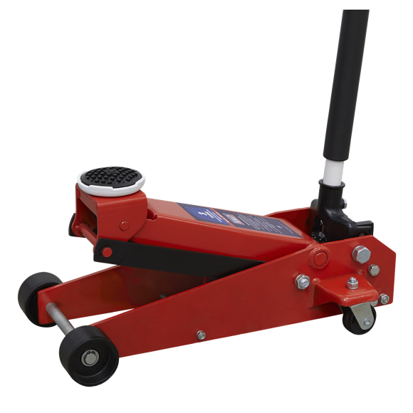 Trolley Jack 3tonne Standard Chassis | Single-piece hydraulic unit with heavy base design. | toolforce.ie