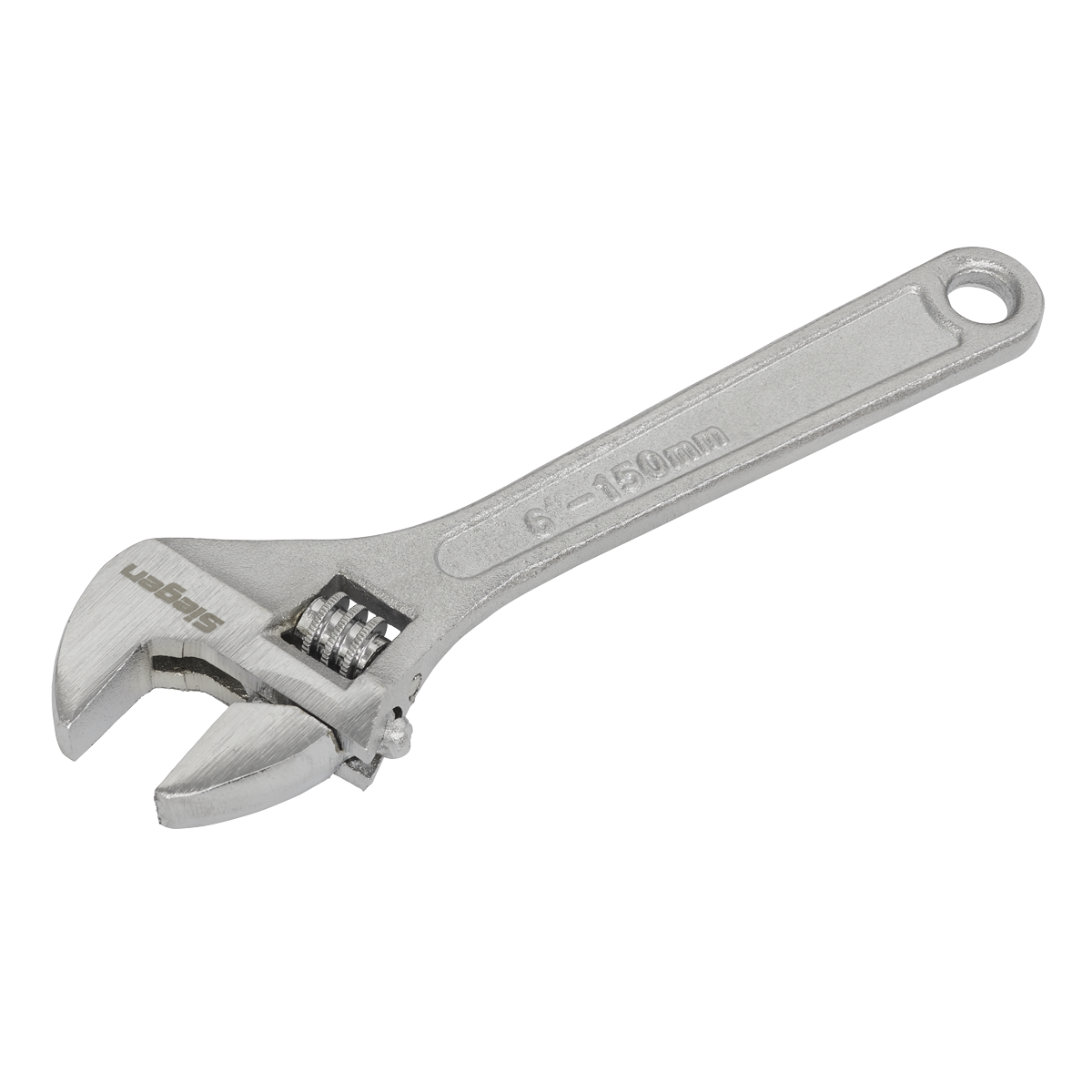 Sealey 150mm Adjustable Wrench S0450 | Hardened and heat treated steel with a chrome plated finish. | toolforce.ie