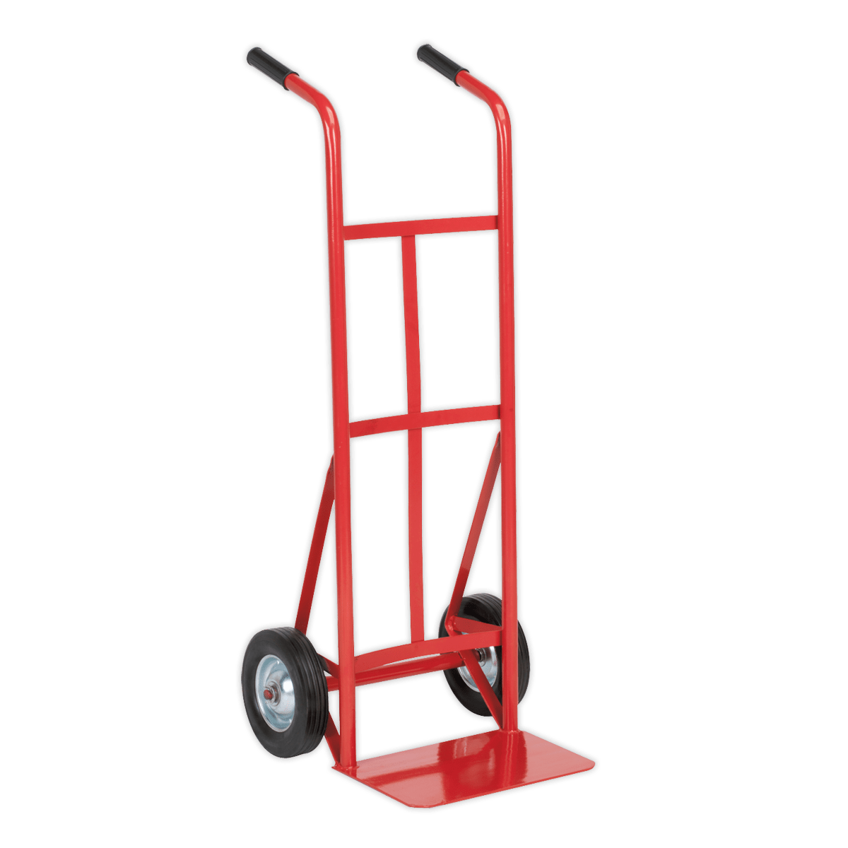 Sealey Sack Truck with Solid Tyres 150kg Capacity CST983 | Strong tubular steel construction with welded joints. | toolforce.ie