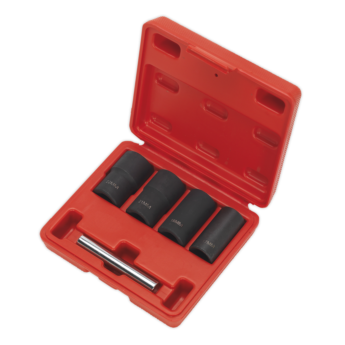 Locking Wheel Nut Removal Set 5pc 1/2"Sq Drive SX20 | May also be used on fixings too damaged or corroded for standard sockets. | toolforce.ie