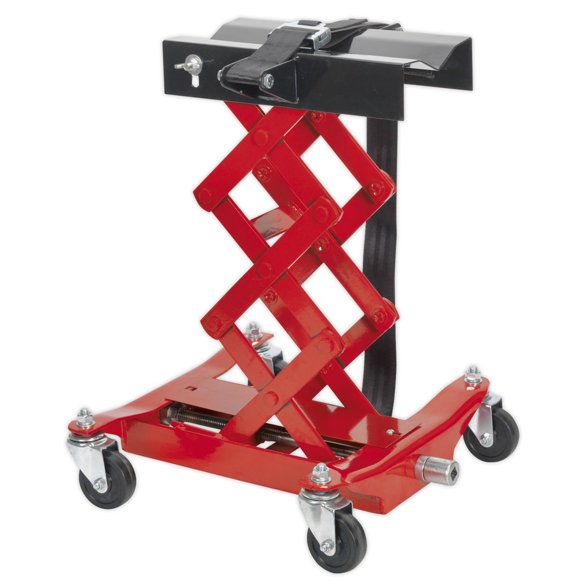 Sealey Floor Transmission Jack 150kg Capacity TJ150E | Suitable for raising and lowering gearboxes and differential units. | toolforce.ie