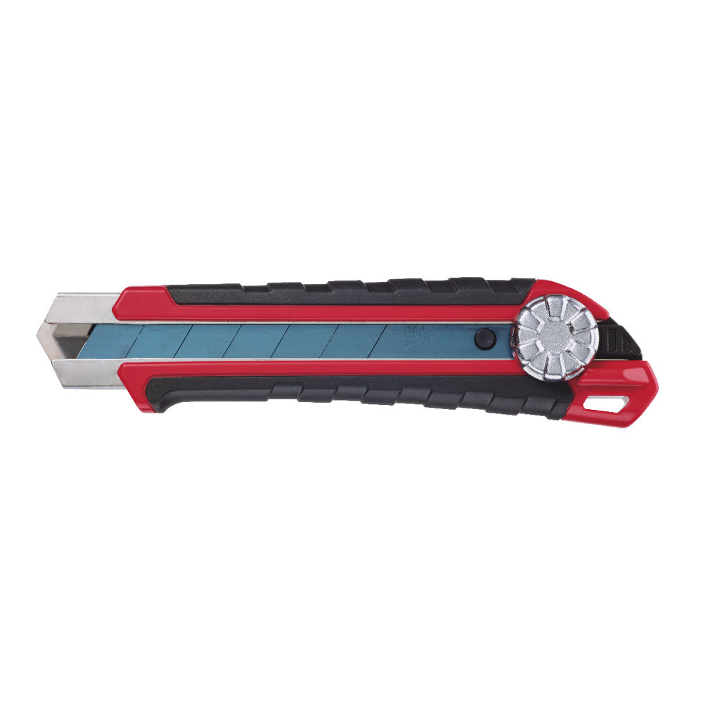 MILWAUKEE 25MM SNAP OFF KNIFE , Lock with a speed thread* that allows faster blade adjustment.