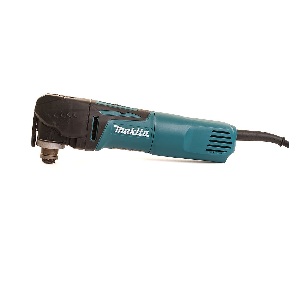 Makita Ois Quick Change Multi Tool In Case 240v MAKTM3010CK | The blade can be attached in a variety of angles in 30 degree increments for a full 360 degrees of optimum maneuverability. | toolforce.ie