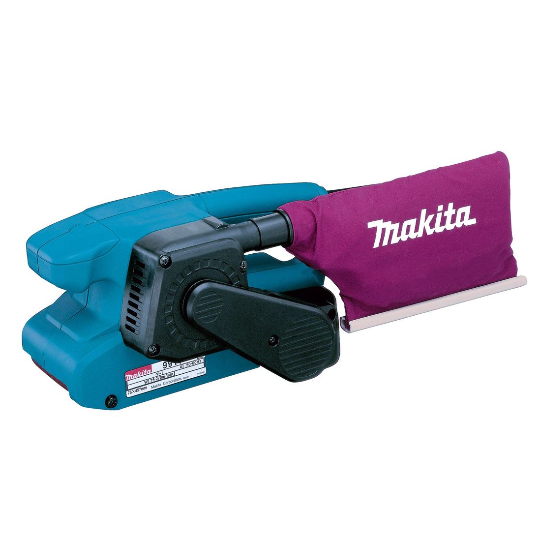 Makita 3" Belt Sander 240v MAK9911 | The Makita 9911 is a compact belt sander intended for light trade use. | toolforce.ie