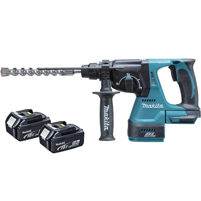 Makita 18v Brushless Sds Rotary Hammer 2x 5.0ah MAKDHR242RFE |  | toolforce.ie