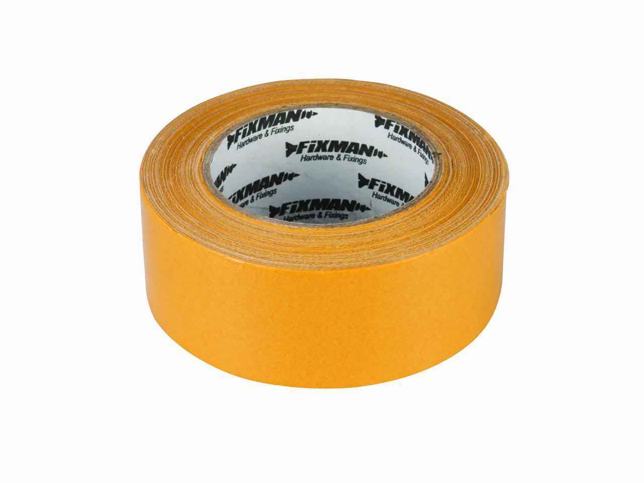 Silverline Fixman Double Sided Tape 50mm x 33mm 198134, Strong, fibreglass-reinforced, permanent double-sided tape . \ Toolforce