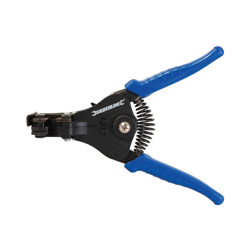 Silverline Automatic Wire Strippers 175mm 934113, Jaw action prevents crushing or cutting even the finest wires | Toolforce