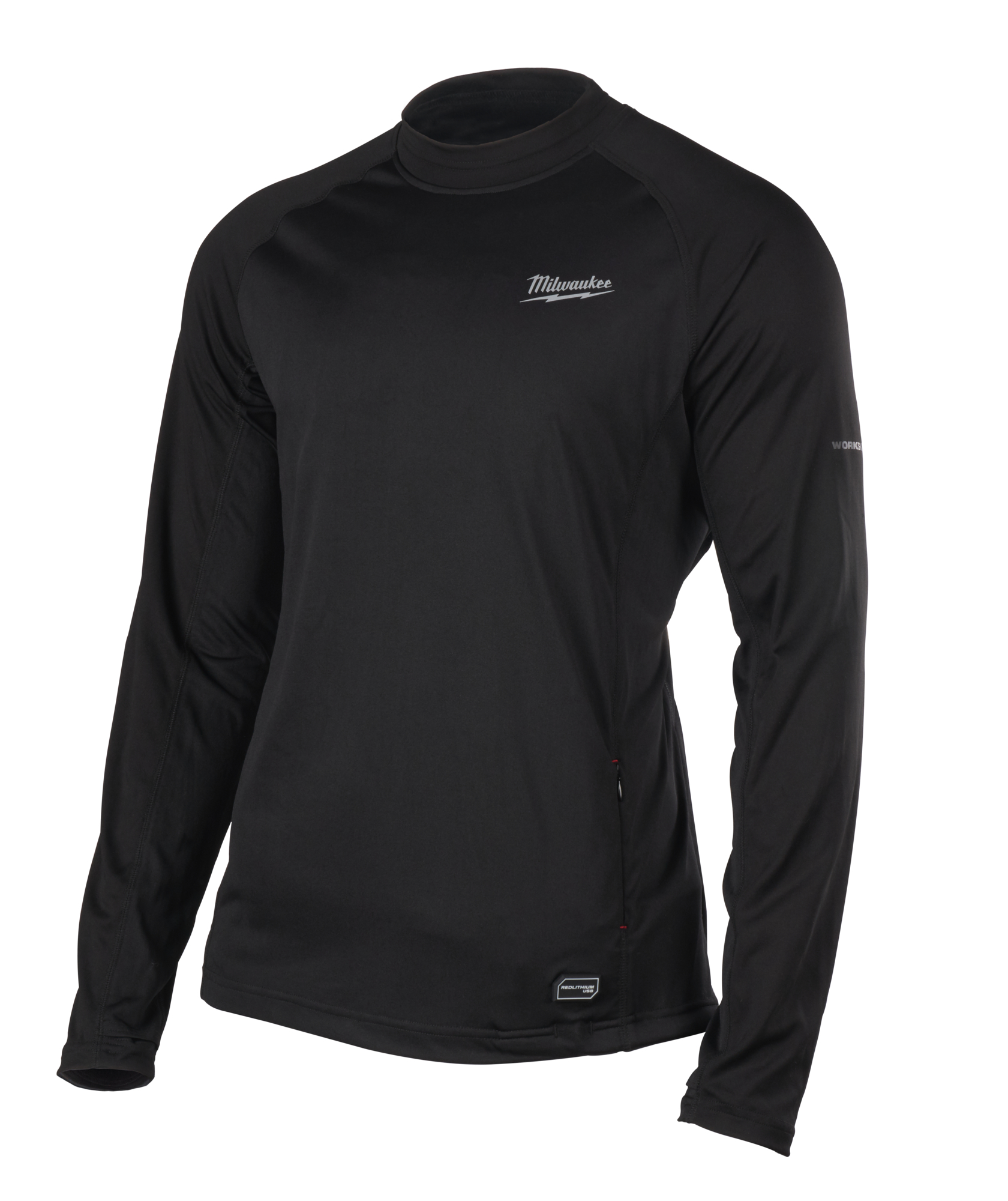 MILWAUKEE USB RECHARGEABLE HEATED BASE LAYER SMALL L4HBLB-301S, Mid-weight construction made from durable, pilling resistant material, keeps body warm and dry | Toolforce.ie