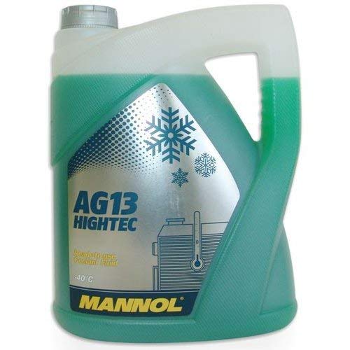 Mannol Antifreeze AG13 Green 5L MN4013-5, Contains a fluorescent dye allowing identifying even small leakages of the antifreeze under a UV light | Toolforce.ie