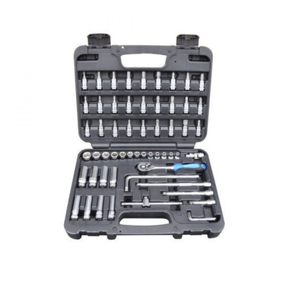 Deltach 1/4″ Socket set, 59pcs 501402 | Extensive 1/4” socket set from Deltach, with 59 pieces. | Toolforce.ie