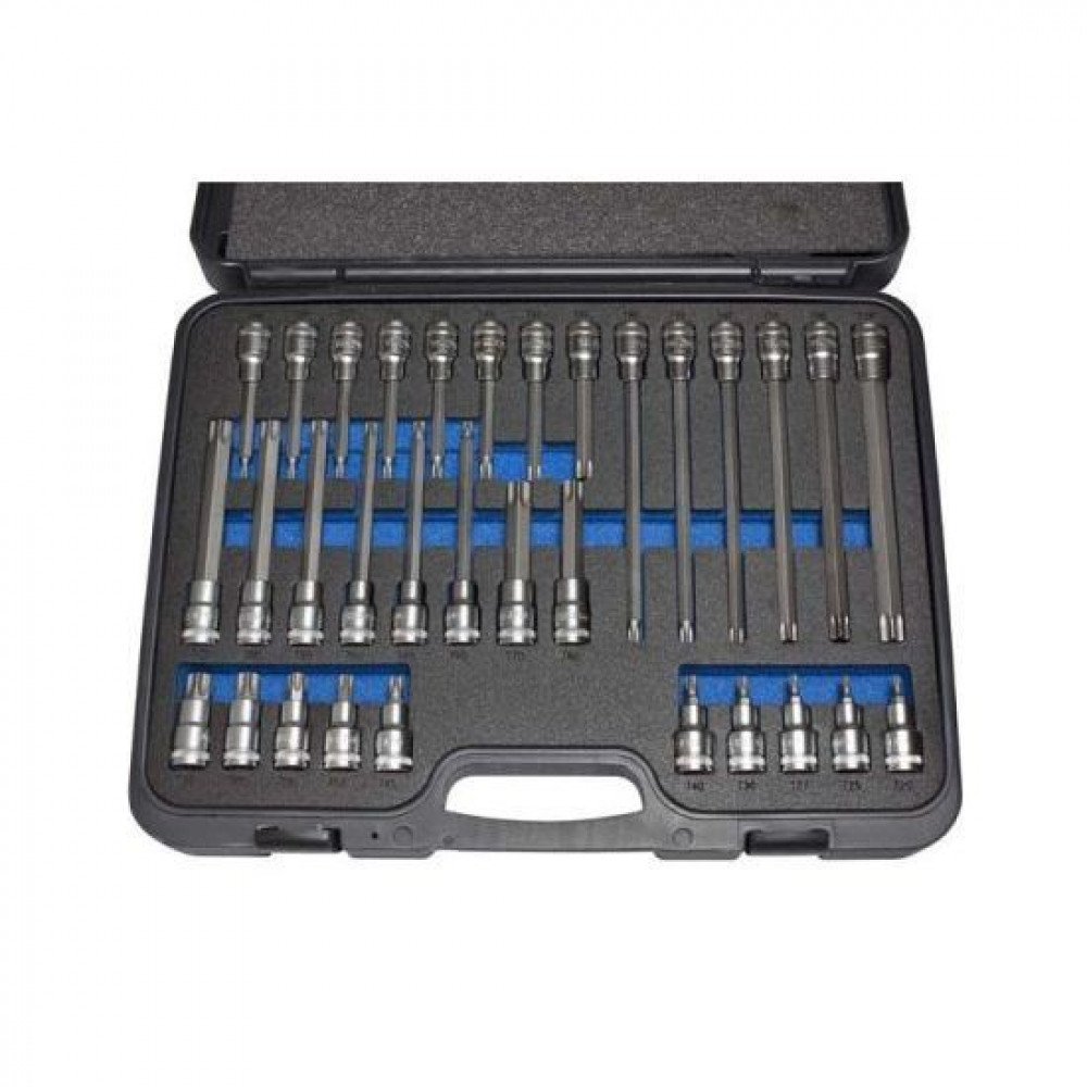 Deltach 1/2" Socket set Spline Torx 32pc 501212