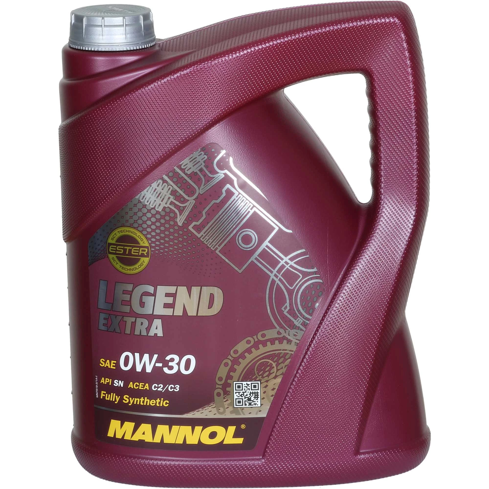 Mannol 0W30 Legend Extra 5l MN7919-5, Premium engine oil for modern diesel and petrol powered engines of vehicles produced by European manufacturers with and without a turbocharger | Toolforce.ie