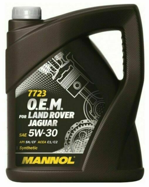 MANNOL OEM Landrover/Jaguar 5W-30 5L MN7723-5L, Fully Synthetic designed specially for use in Petrol and Diesel Engines from Land rover and Jaguar | Toolforce.ie