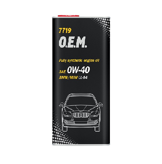 Mannol OEM For Bmw/Mini 0W40 LL-04 4L MN7719, Designed for diesel engines of cars, light SUVs, vans and light trucks of BMW with additional requirements for engine oils according to BMW LL-04 specification | Toolforce.ie