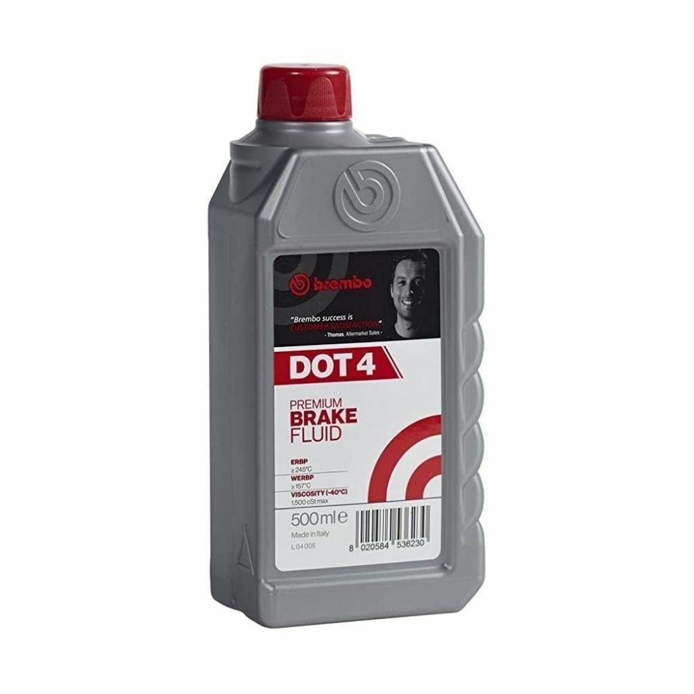 Brembo Dot 4 offers greater resistance against vapour lock.