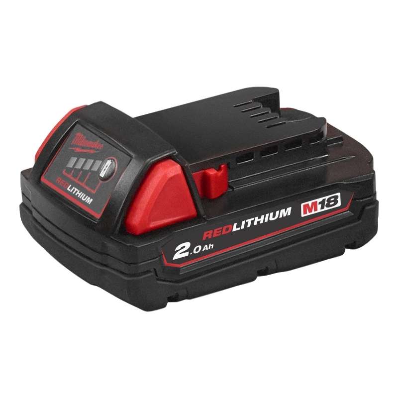 Milwaukee M18™ 2.0 AH BATTERY M18 B2 | Keeps battery in ideal temperature range to provide maximum life | toolforce.ie