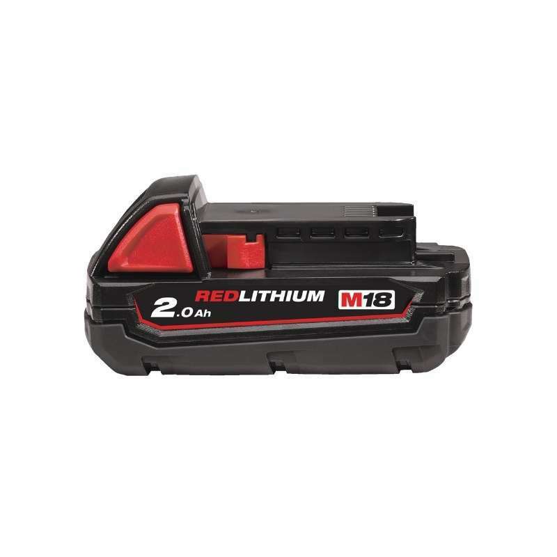 Milwaukee M18™ 2.0 AH BATTERY M18 B2 | Prevents user from damaging their cordless power tool investment during punishing situations. | toolforce.ie